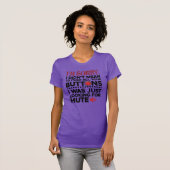 Sarcastisch citaat betekende niet dat je je Button T-shirt (Voorkant volledig)