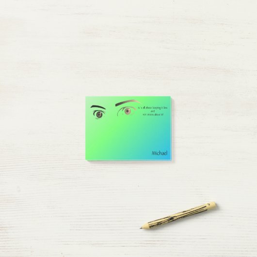 sarcastisch citaat tegen stress post-it® notes (Op bureau)