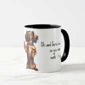 SARCASTISCH DACHSHUND MOK (Voorkant rechts)