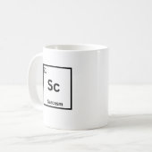 Sarcastisch Element Grappige Wetenschap Humor Koffiemok (Voorkant links)