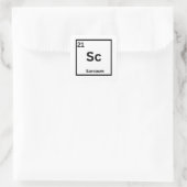 Sarcastisch Element Grappige Wetenschap Humor Vierkante Sticker (Tas)