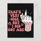 sarcastisch feministe briefkaart (Voorkant)