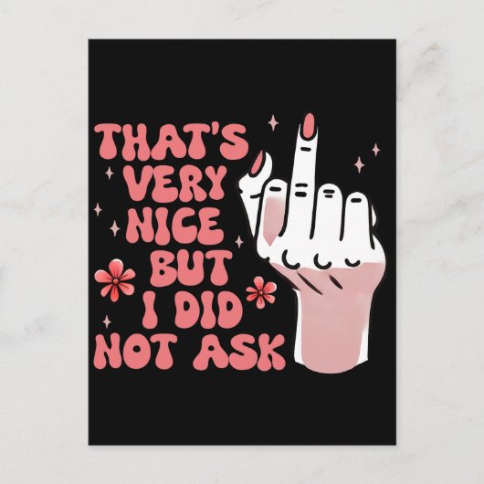 sarcastisch feministe briefkaart (Voorkant)