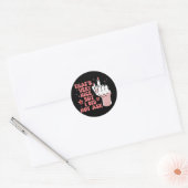 sarcastisch feministe ronde sticker (Envelop)