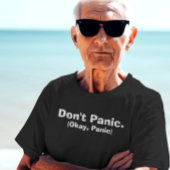Sarcastisch, geen paniek. (Oké, paniek)' Zwart T-shirt
