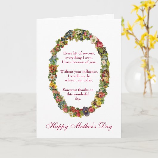 Sarcastisch Gelukkig Moederdag van Shrink Kaart (Gele Bloem)