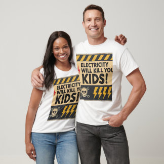 Sarcastisch gevaarteken shirt