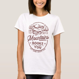 Sarcastisch Gezegde Boeken Bergen voor Introverten T-shirt