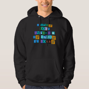 Sarcastisch Gezegde Ik hou alleen van snacks & mij Hoodie