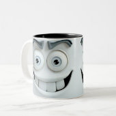 Sarcastisch gezicht 3D Mok (Voorkant links)