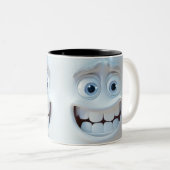 Sarcastisch gezicht 3D Mok (Voorkant rechts)