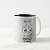 Sarcastisch gezicht 3D Mok (Voorkant rechts)