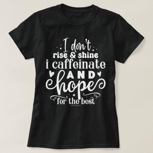 Sarcastisch Grafisch T-shirt - Grappige hoop op he (Design voorkant)