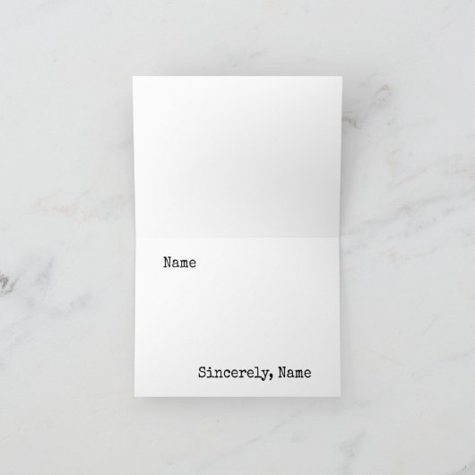 Sarcastisch grappig cadeaubon geven feestdagen kaart (Binnen)