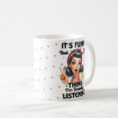 Sarcastisch grappig citaat meisjes ding koffiemok (Voorkant rechts)