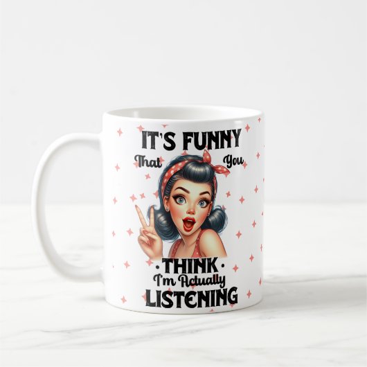 Sarcastisch grappig citaat meisjes ding koffiemok (Links)
