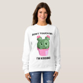 sarcastisch grappig schattig cool love trendy trui (Voorkant volledig)