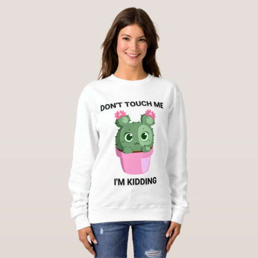 sarcastisch grappig schattig cool love trendy trui (Voorkant volledig)