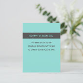 Sarcastisch / grappig Sorry dat je niet van me geh Briefkaart (Staand voorkant)