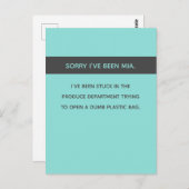 Sarcastisch / grappig Sorry dat je niet van me geh Briefkaart (Voorkant / Achterkant)