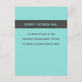 Sarcastisch / grappig Sorry dat je niet van me geh Briefkaart