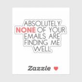 Sarcastisch grappig vinden me goed Sticker (Vel)