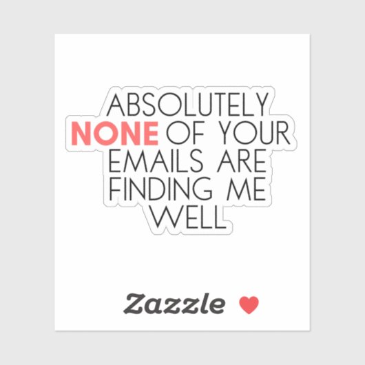 Sarcastisch grappig vinden me goed Sticker (Vel)