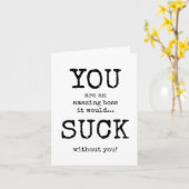 Sarcastisch, grappig, waardering baas kaart (Gele Bloem)