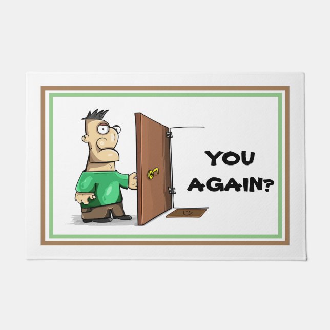 Sarcastisch grappig welkom mat (Voorkant)