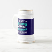 Sarcastisch Grappige Citaat Ontwerp Bierpul (Voorkant links)