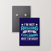 Sarcastisch Grappige Citaat Ontwerp Button (Voorkant / Achterkant)