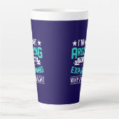 Sarcastisch Grappige Citaat Ontwerp Latte Mok (Voorkant)