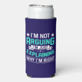 Sarcastisch Grappige Citaat Ontwerp Seltzer Blikjeskoeler (Seltzer Achterkant)
