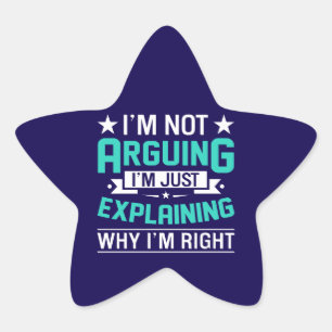 Sarcastisch Grappige Citaat Ontwerp Ster Sticker