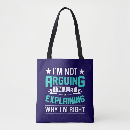 Sarcastisch Grappige Citaat Ontwerp Tote Bag (Voorkant)