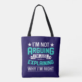 Sarcastisch Grappige Citaat Ontwerp Tote Bag (Achterkant)