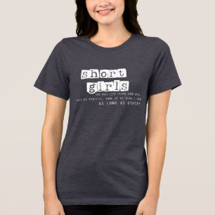 Sarcastisch Grappige korte meisjes Tri-Blend Shirt