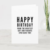 Sarcastisch grappige verjaardag met een sibling kaart (Voorkant)