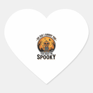 Sarcastisch Halloween T-shirt Grappige Geheime Beg Hart Sticker