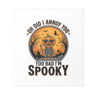 Sarcastisch Halloween T-shirt Grappige Geheime Beg Notitieblok