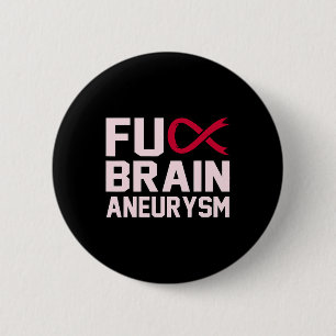 Sarcastisch hersenaneurysma bewustzijnsmaand onder ronde button 5,7 cm