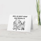 Sarcastisch herstel waarschuwing Grappig worden go Kaart (Voorkant)