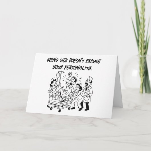 Sarcastisch herstel waarschuwing Grappig worden go Kaart (Voorkant)