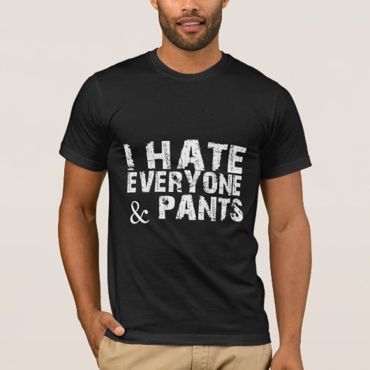 Sarcastisch Humor T-shirt – introverte luie outfit (Voorkant)