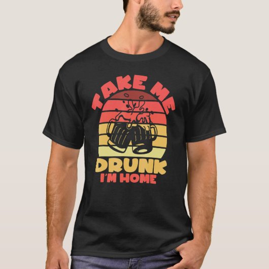 Sarcastisch Ik ben Drink Neem me Drink Ik ben Thui T-shirt (Voorkant)