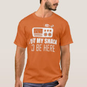 Sarcastisch Ik verliet mijn hut om hier te zijn Ha T-shirt (Voorkant)