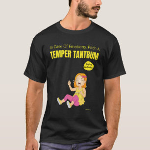 Sarcastisch in Hoesje van emoties, met een tempera T-shirt
