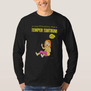 Sarcastisch in Hoesje van emoties, met een tempera T-shirt