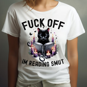 Sarcastisch kattenboek liefhebber lezen boekenwurm t-shirt