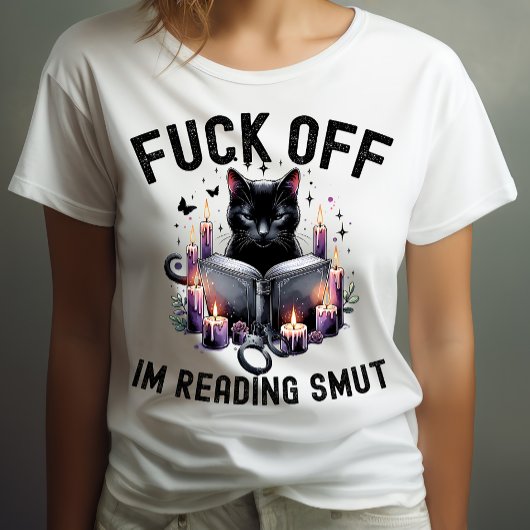 Sarcastisch kattenboek liefhebber lezen boekenwurm t-shirt